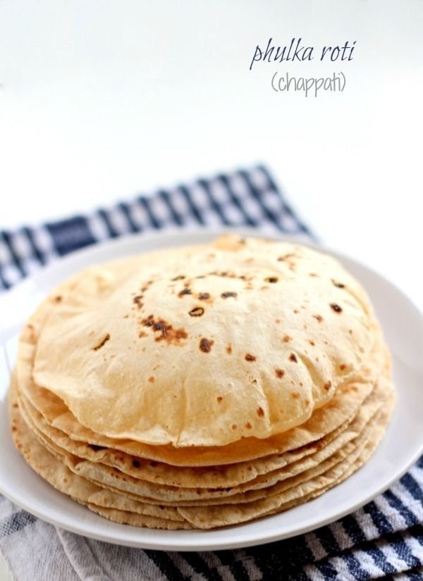 Fulka Roti made with G-Malkin Flour